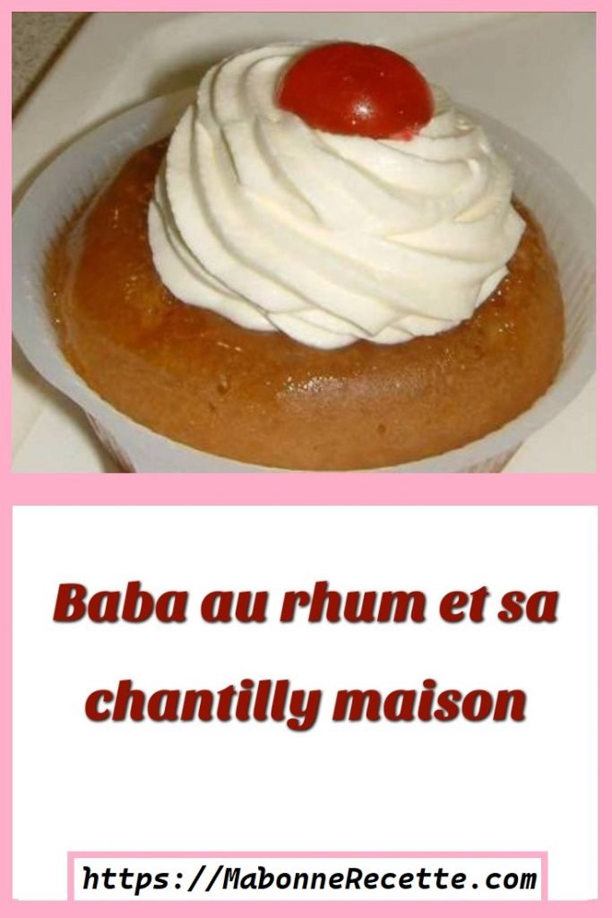 Baba au rhum et sa chantilly fait à la maison