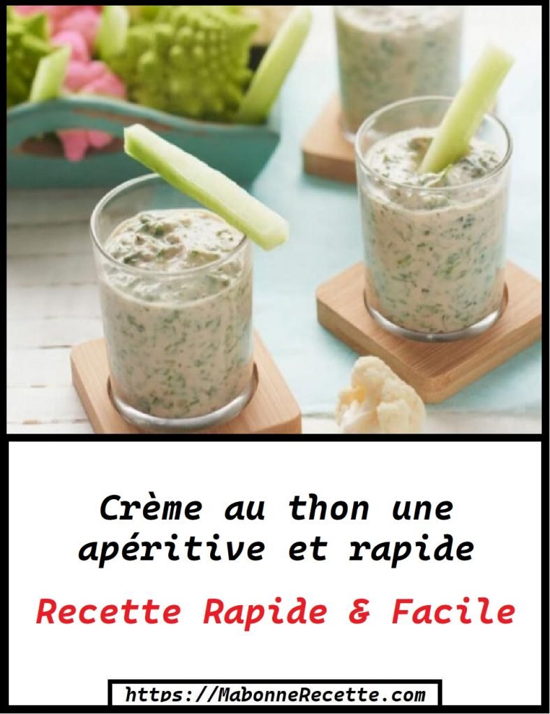 Crème au thon une apéritive et rapide