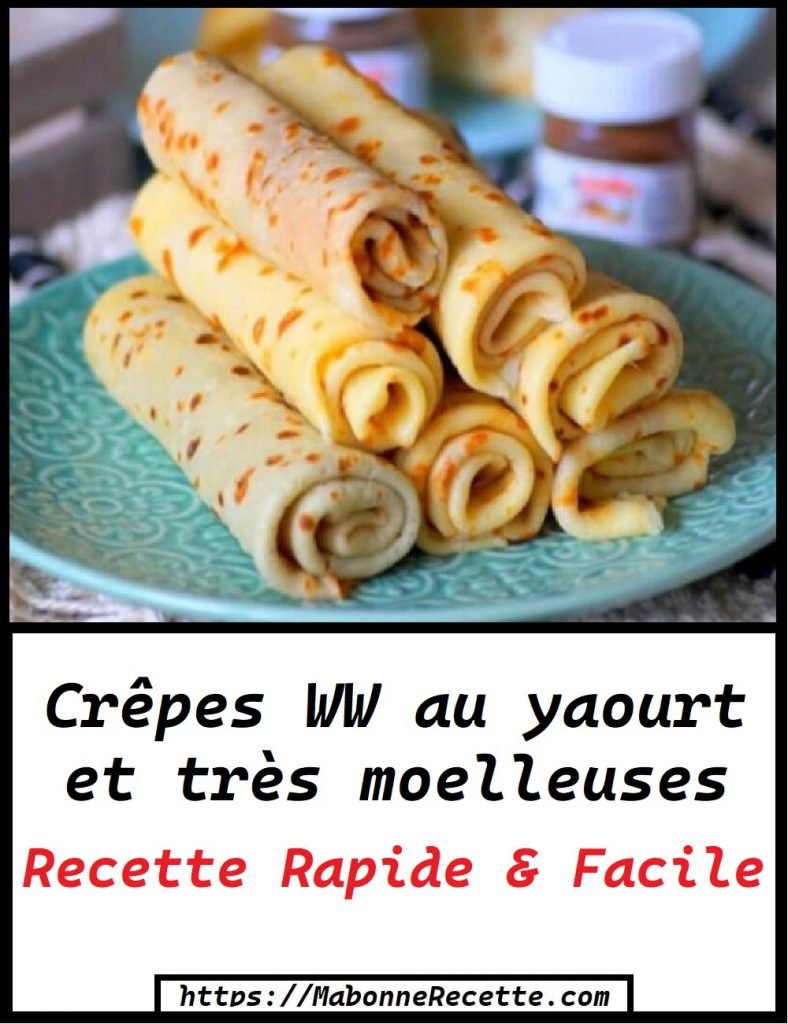 Crêpes WW au yaourt  et très moelleuses