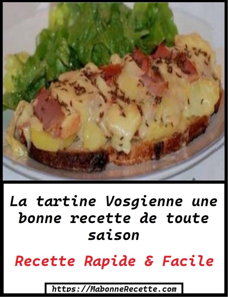 La tartine Vosgienne