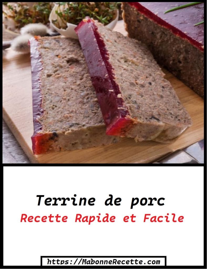 Terrine de porc Version simple