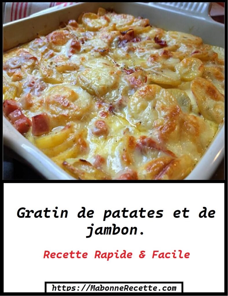 Gratin de patates et de jambon