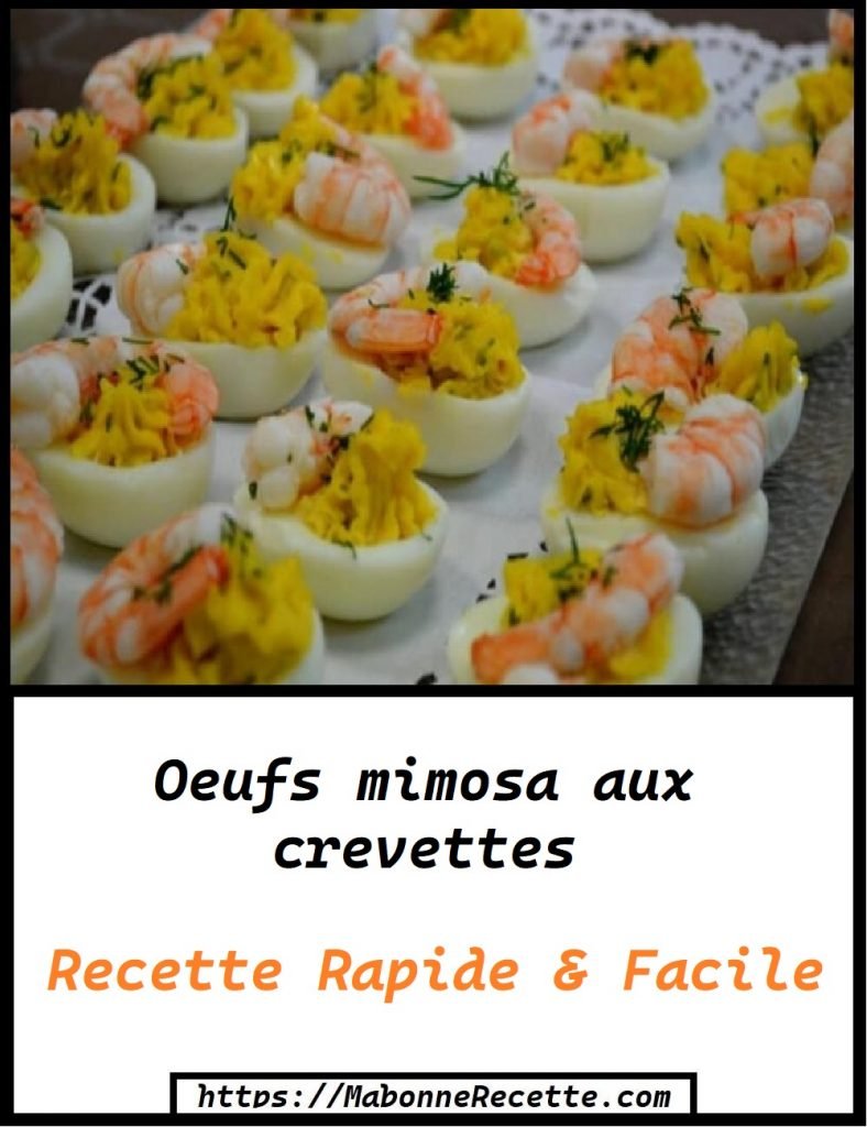 Oeufs mimosa aux crevettes