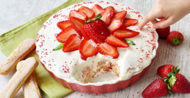 Tiramisu fraise sans œuf - Le dessert italien